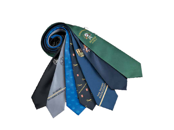 embroidered neckties and scarves
